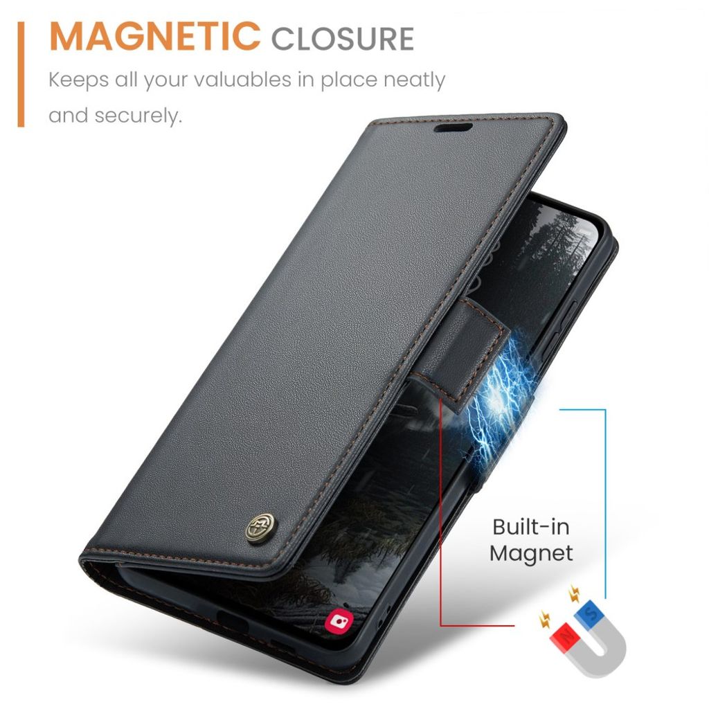 CaseMe Samsung Galaxy S25 Edge Fodral 023 Series Svart