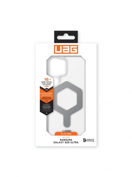 Urban Armor Gear (UAG) Samsung Galaxy S25 Ultra Skal Plyo Pro MagSafe Ice/Silver