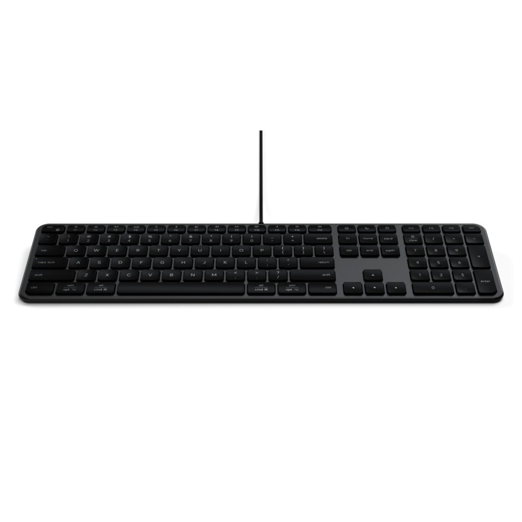 Satechi Trådat Tangentbord Slim LX3 USB-C/USB-A Svart