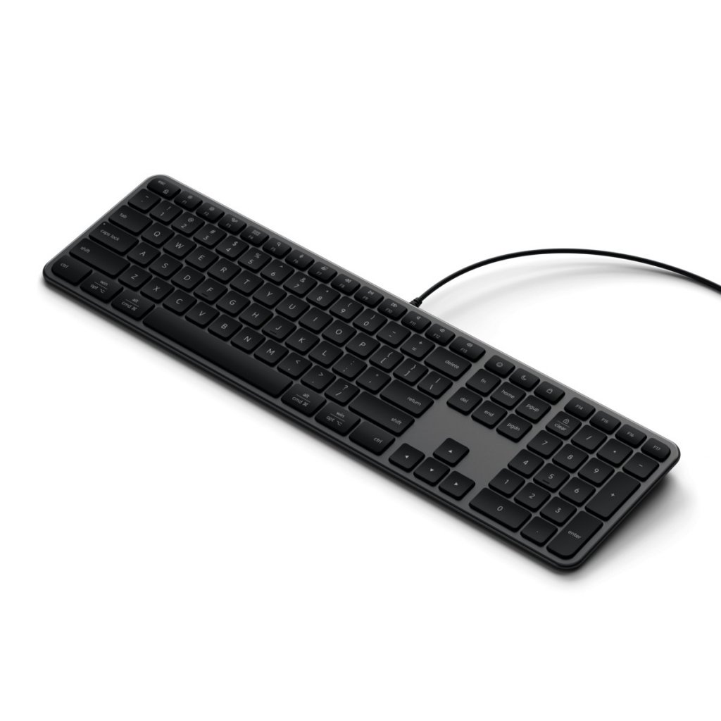Satechi Trådat Tangentbord Slim LX3 USB-C/USB-A Svart