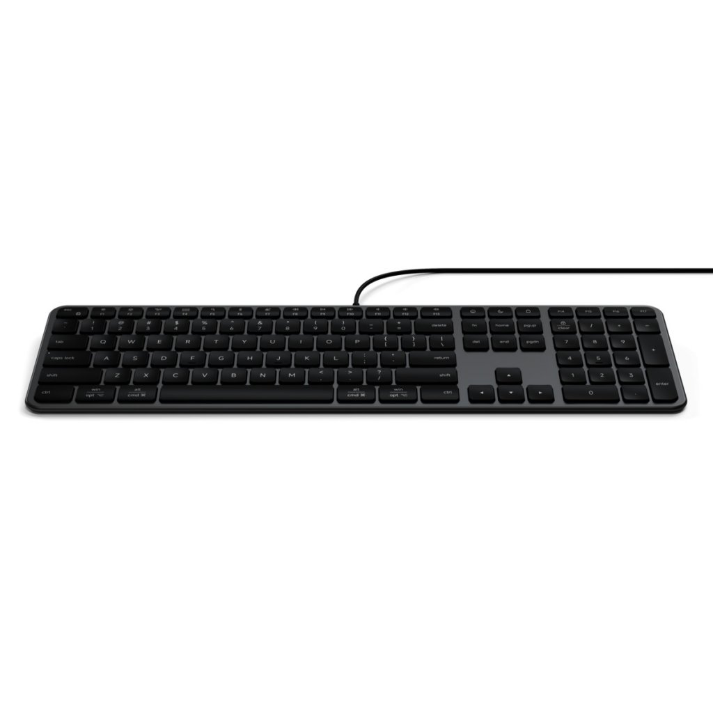 Satechi Trådat Tangentbord Slim LX3 USB-C/USB-A Svart