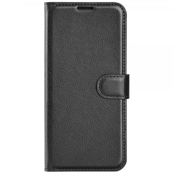 iPhone 16 Plus Fodral Litchi Svart