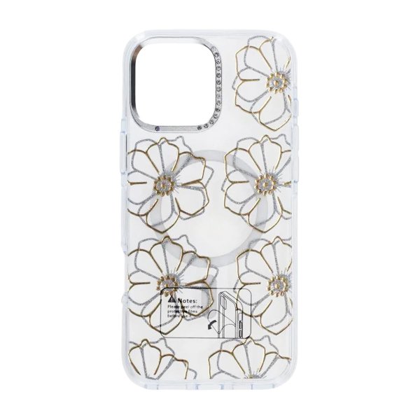 iPhone 16 Pro Max Skal Mönster MagSafe Blommor