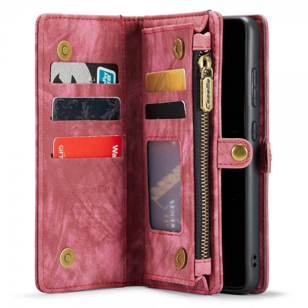 CaseMe Samsung Galaxy S21 FE 008 Series Löstagbart Skal Röd