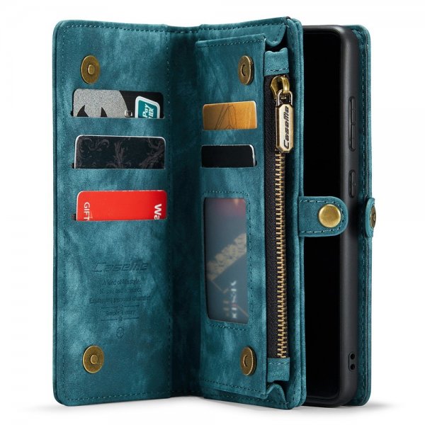 CaseMe Samsung Galaxy S21 FE 008 Series Löstagbart Skal Petrol