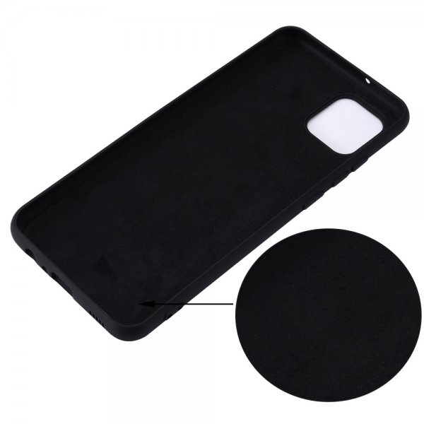 Samsung Galaxy A03 Skal med Strap Silikon Svart