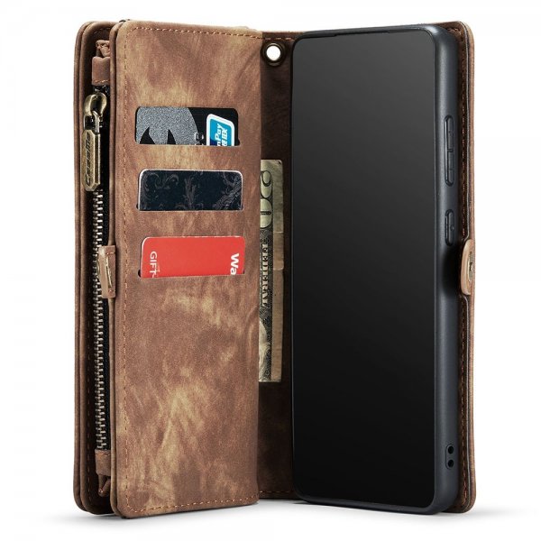 CaseMe Samsung Galaxy A53 5G Fodral 008 Series Löstagbart Skal Brun