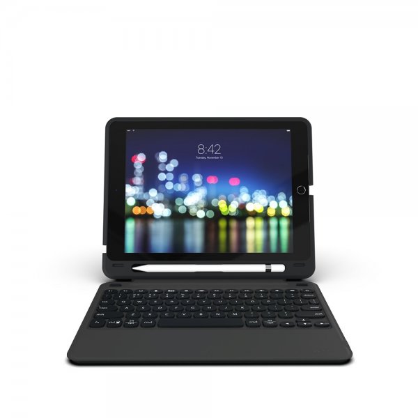 ZAGG iPad 10.2 Fodral med Tangentbord Slim Book Go Nordic Svart