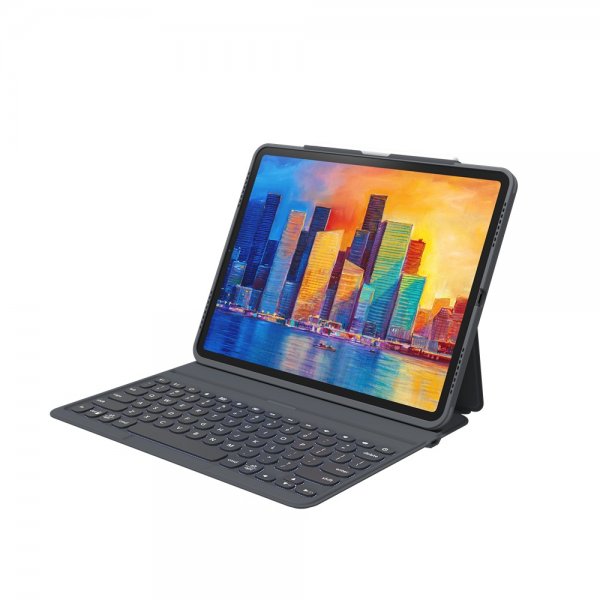ZAGG iPad Pro 12.9 (gen 4/5/6) Fodral med tangentbord Pro Keys Nordic Charcoal