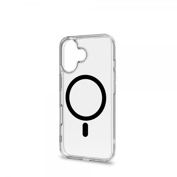 Celly iPhone 16 Skal GELSKINMAG Transparent Svart