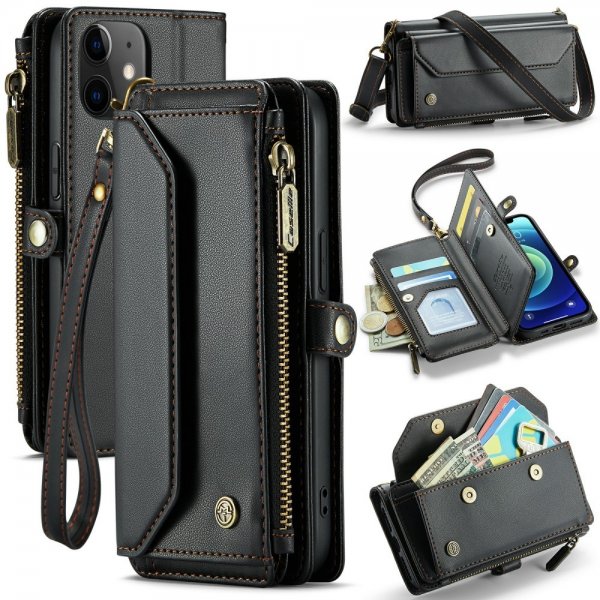 CaseMe iPhone 12/iPhone 12 Pro Fodral C36 Series Svart