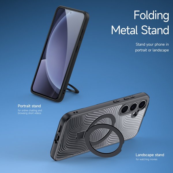 Dux Ducis Samsung Galaxy S25 Plus Skal Aimo Series MagSafe Kickstand Svart