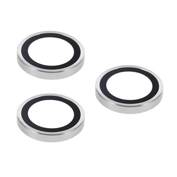iPhone 17 Pro Max Kameraskydd i Härdat Glas Silver