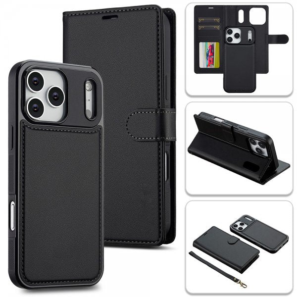 Nordic Covers iPhone 17 Pro Fodral med avtagbart MagSafe-skal Raven Black