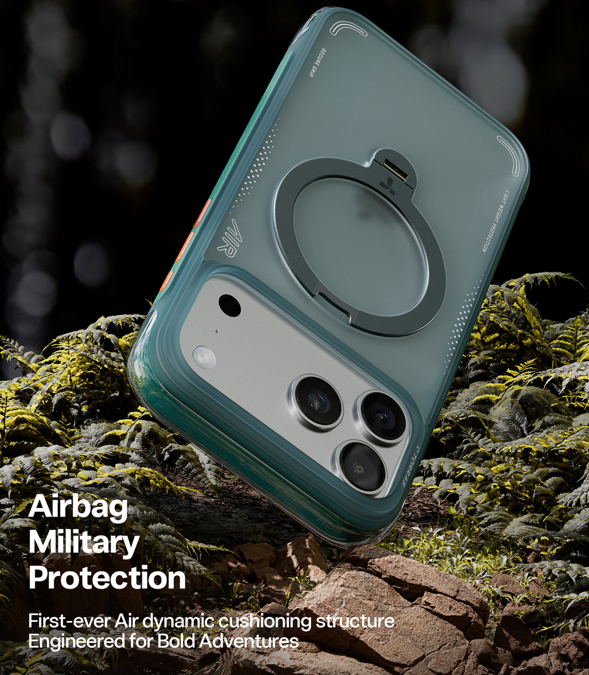 Torras iPhone 17 Pro Max Skal Ostand Q3 Air Glacier Sprint