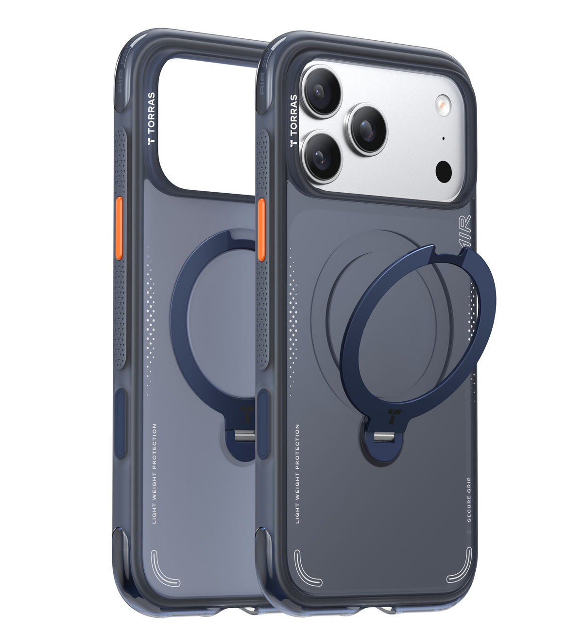 Torras iPhone 17 Pro Skal Ostand Q3 Air Deep Blue