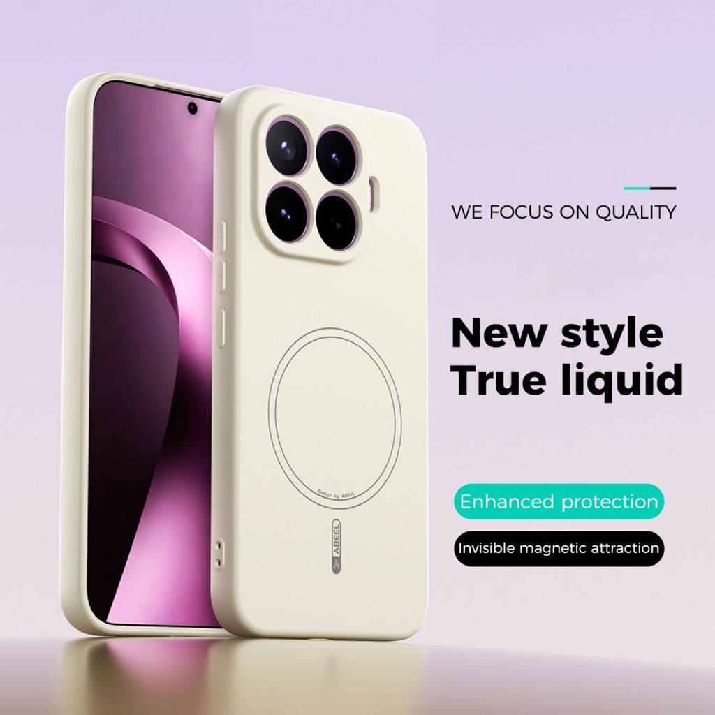 ABEEL Xiaomi 17T Pro Skal Silikon MagSafe Beige
