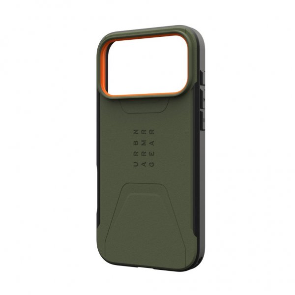Urban Armor Gear (UAG) iPhone 17 Pro Max Skal Civilian MagSafe Olive/Orange