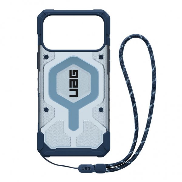 Urban Armor Gear (UAG) iPhone 17 Pro Max Skal Pathfinder Clear + Lanyard Blå