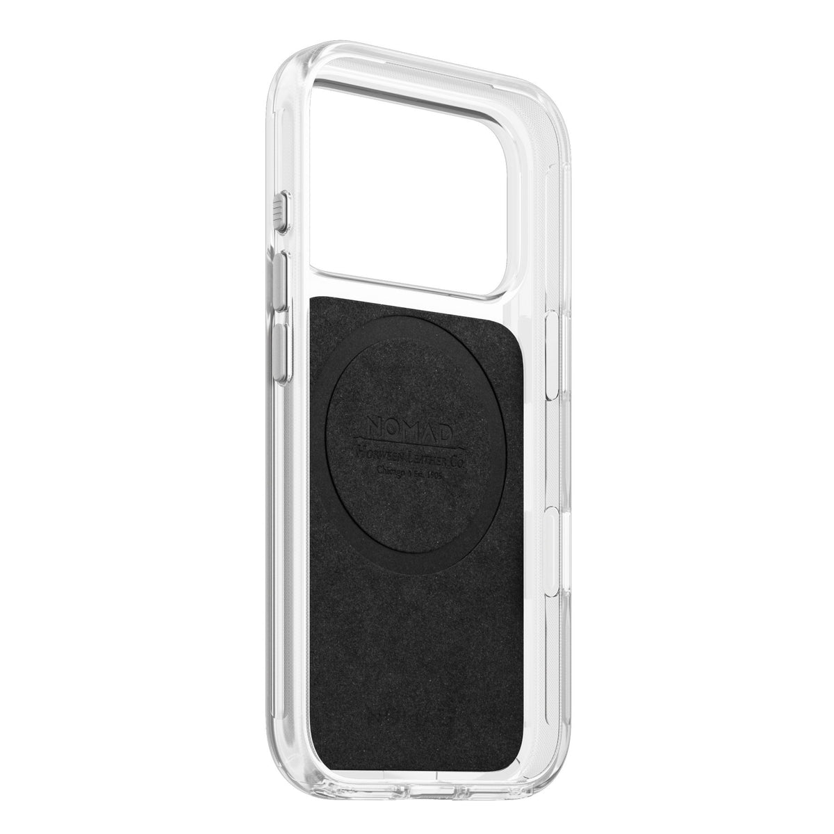 Nomad iPhone 17 Pro/iPhone 18 Pro Skal Clear Leather Case Saddle