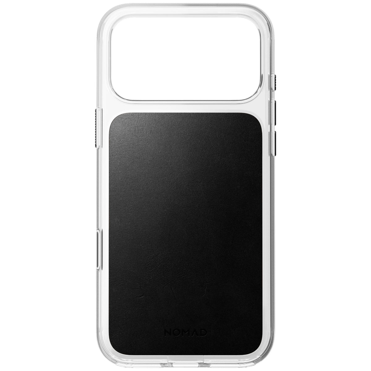 Nomad iPhone 17 Pro Max/iPhone 18 Pro Max Skal Clear Leather Case Svart