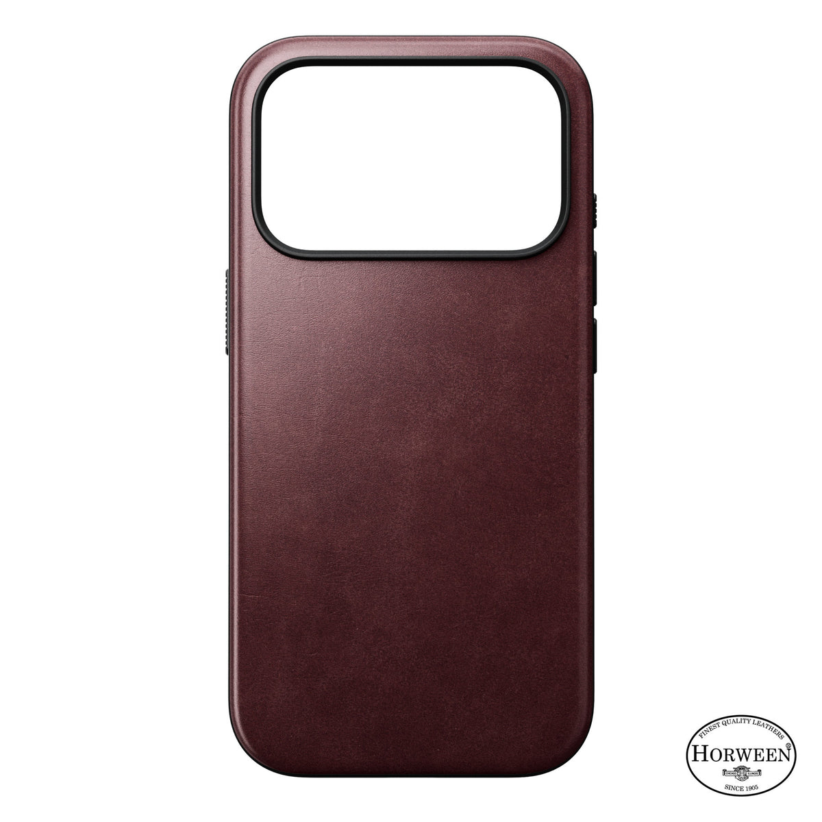 Nomad iPhone 17 Pro/iPhone 18 Pro Skal Modern Leather Case Horween Burgundy