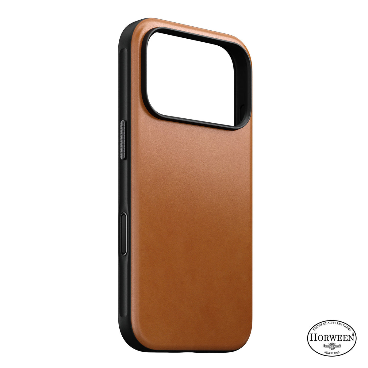 Nomad iPhone 17 Pro/iPhone 18 Pro Skal Modern Leather Case Horween Saddle
