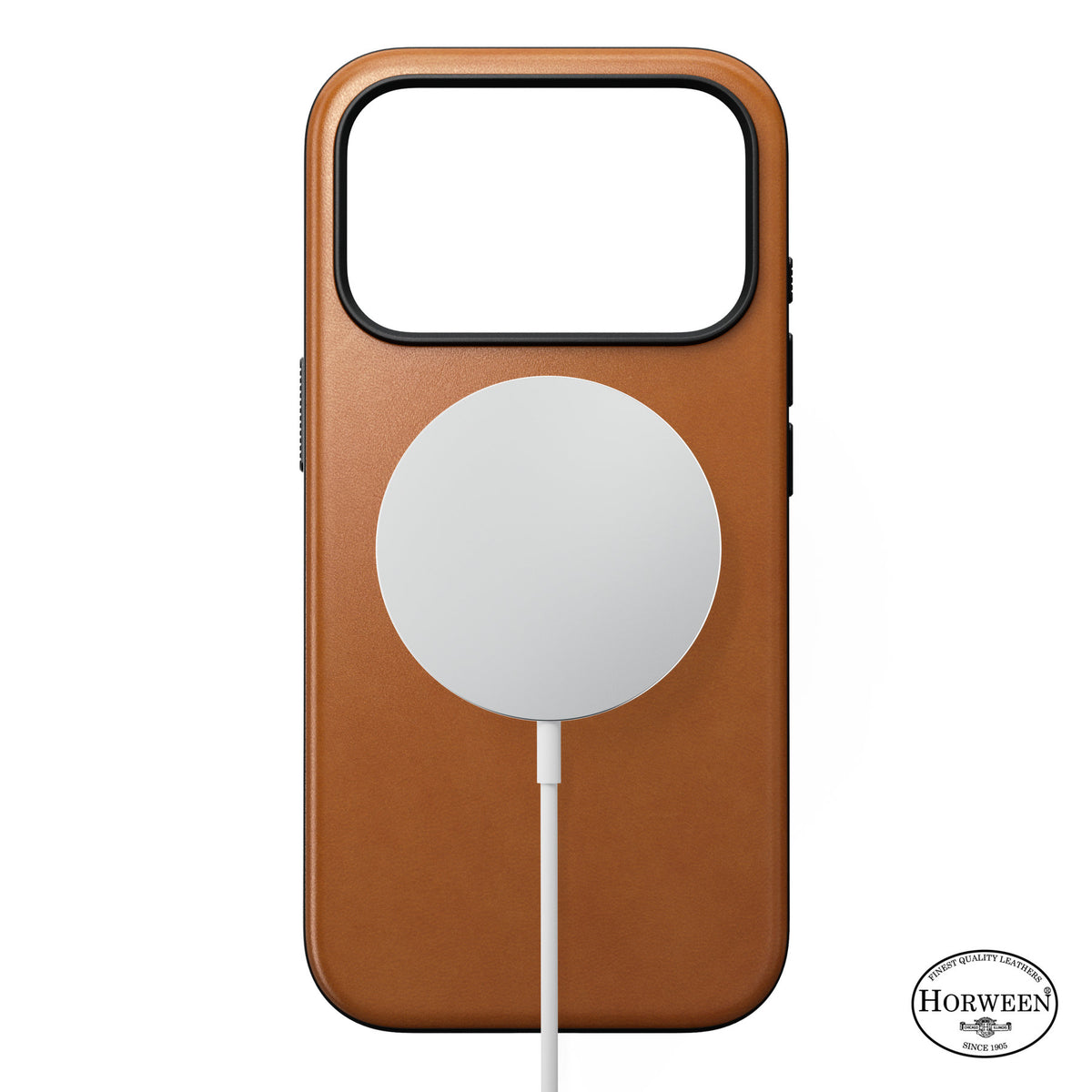 Nomad iPhone 17 Pro/iPhone 18 Pro Skal Modern Leather Case Horween Saddle
