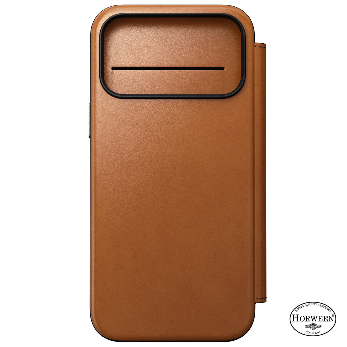 Nomad iPhone 17 Pro Max/iPhone 18 Pro Max Fodral Modern Leather Folio Horween Saddle