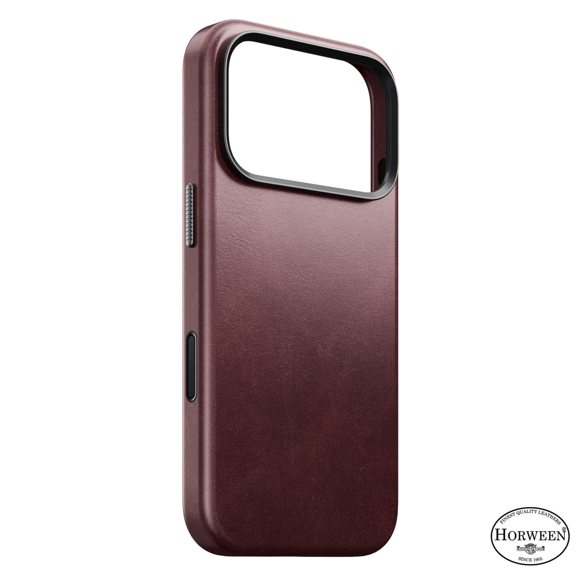 Nomad iPhone 17 Pro/iPhone 18 Pro Skal Traditional Leather Case Horween Burgundy