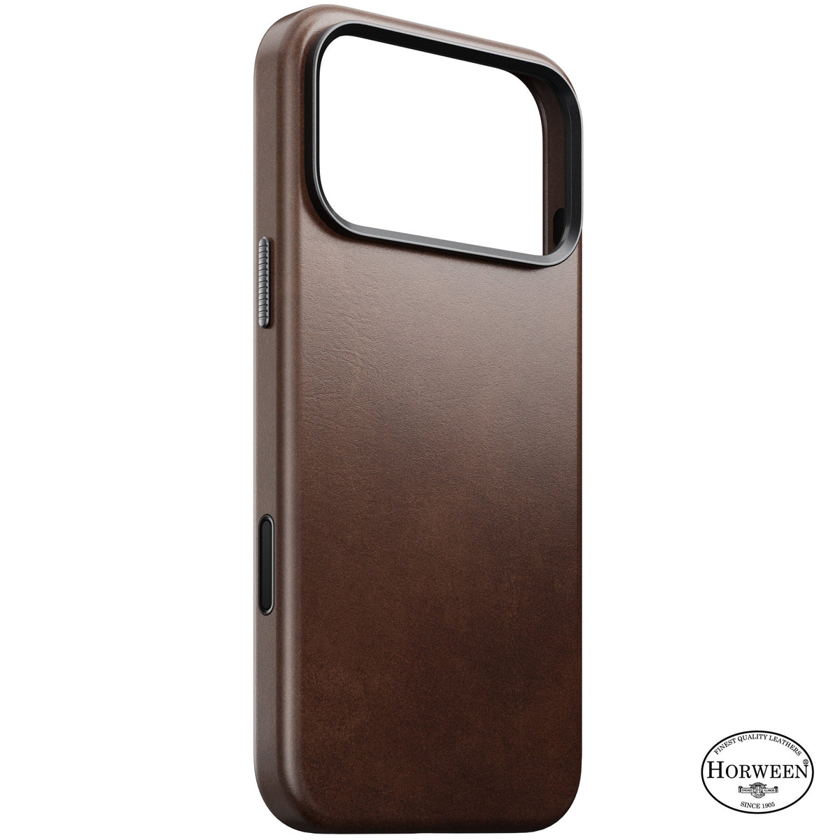 Nomad iPhone 17 Pro Max/iPhone 18 Pro Max Skal Traditional Leather Case Horween Rustic Brown