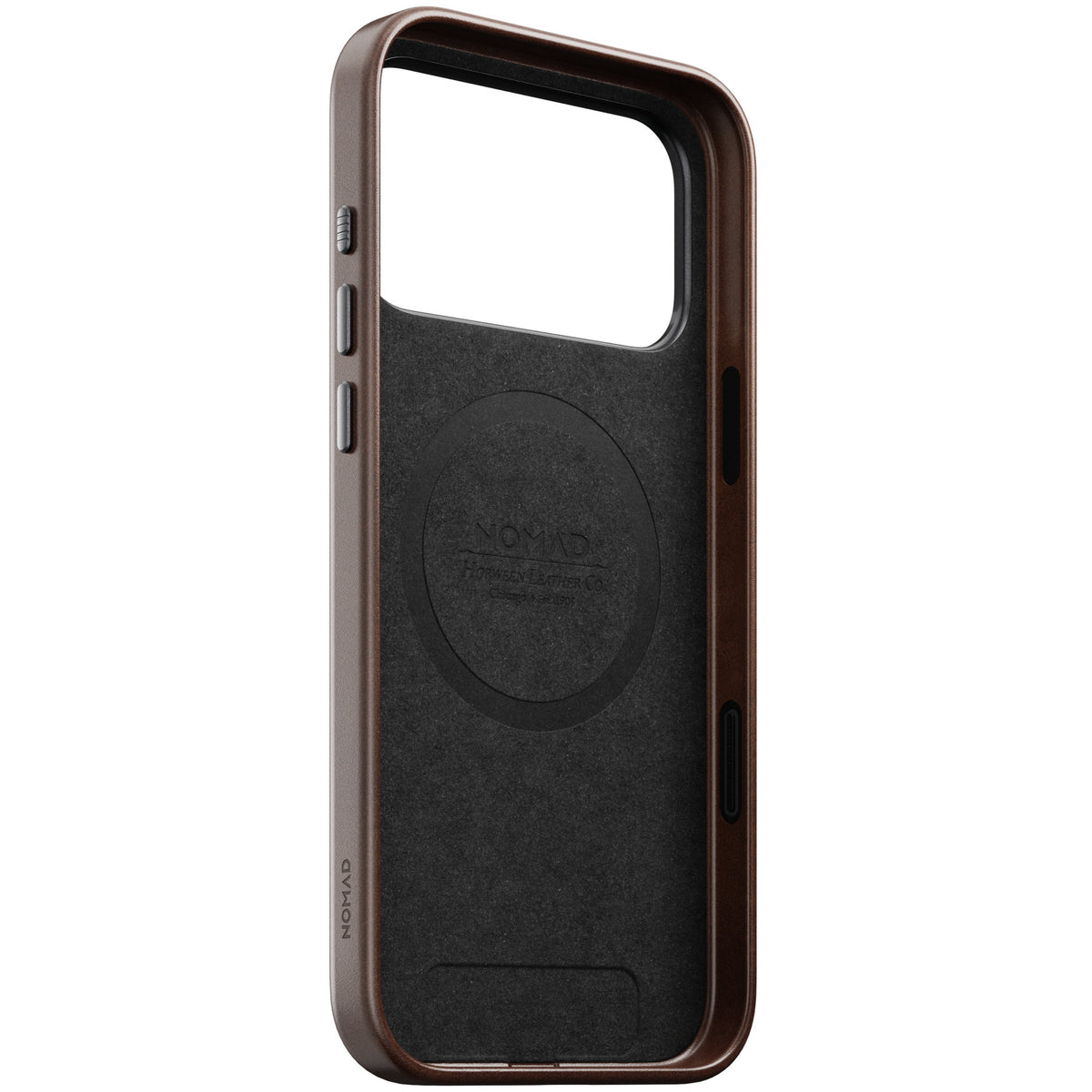 Nomad iPhone 17 Pro Max/iPhone 18 Pro Max Skal Traditional Leather Case Horween Rustic Brown
