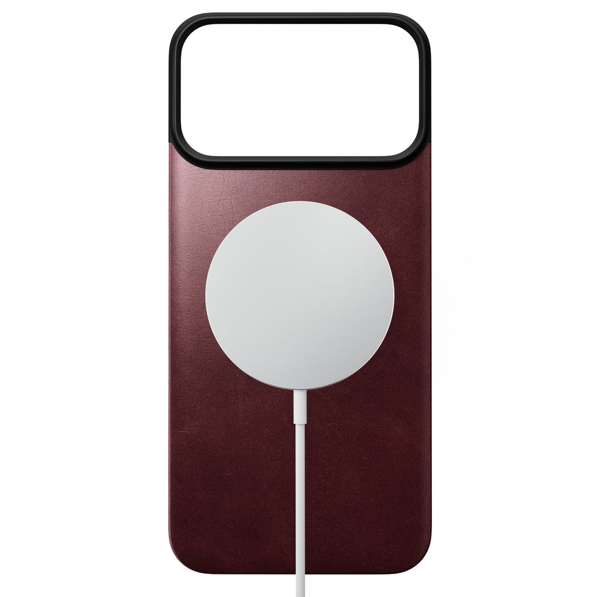 Nomad iPhone 17 Pro Max/iPhone 18 Pro Max Skal Mag Leather Back Burgundy