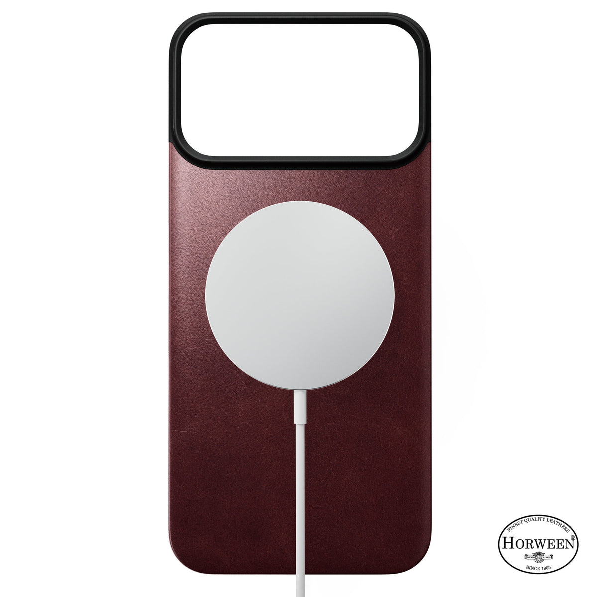 Nomad iPhone 17 Pro Max/iPhone 18 Pro Max Skal Mag Leather Back Burgundy