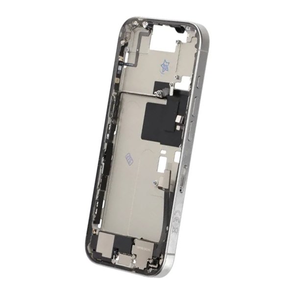 Mittenram med smådelar för iPhone 16 Pro - Vitt Titan OEM