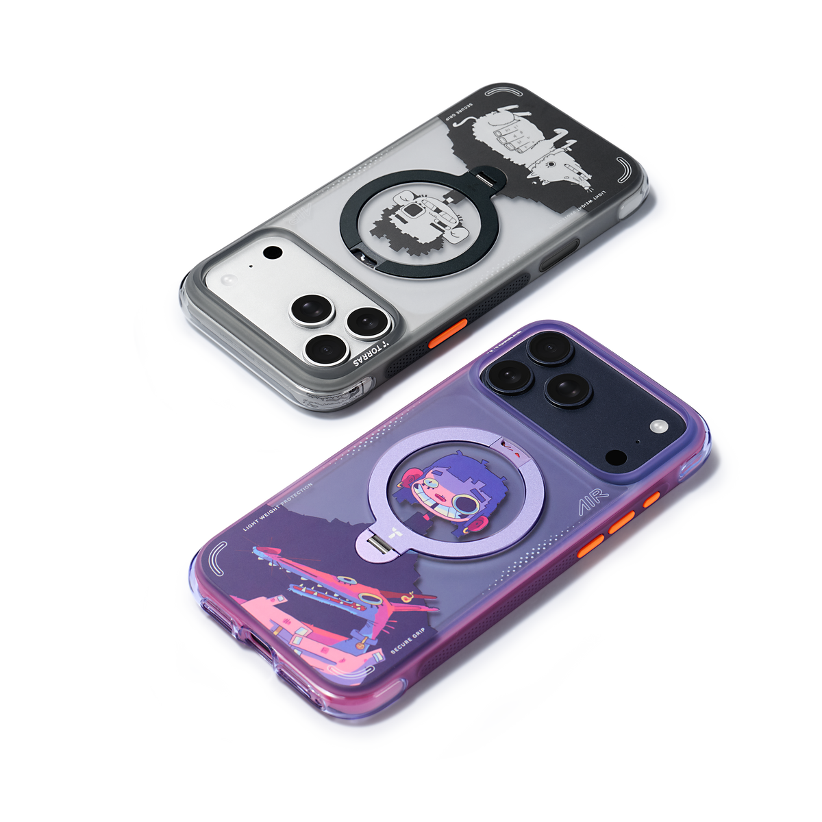 Torras iPhone 17 Pro Skal Ostand Q3 Air Gawx Neon Night Muse