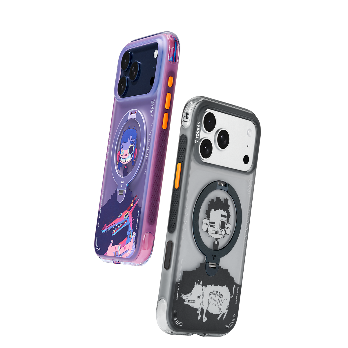 Torras iPhone 17 Pro Max Skal Ostand Q3 Air Gawx Neon Night Muse