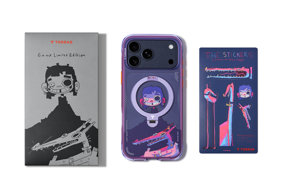 Torras iPhone 17 Pro Skal Ostand Q3 Air Gawx Neon Night Muse