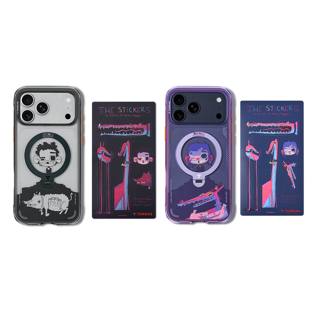 Torras iPhone 17 Pro Skal Ostand Q3 Air Gawx Dawnbreak Guard