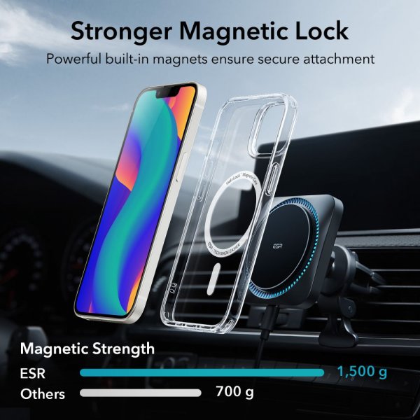 ESR iPhone 13/iPhone 14 Skal Classic Hybrid HaloLock Transparent
