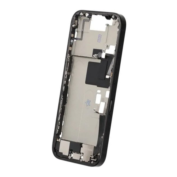 Mittenram med smådelar för iPhone 16 Pro - Svart Titan OEM