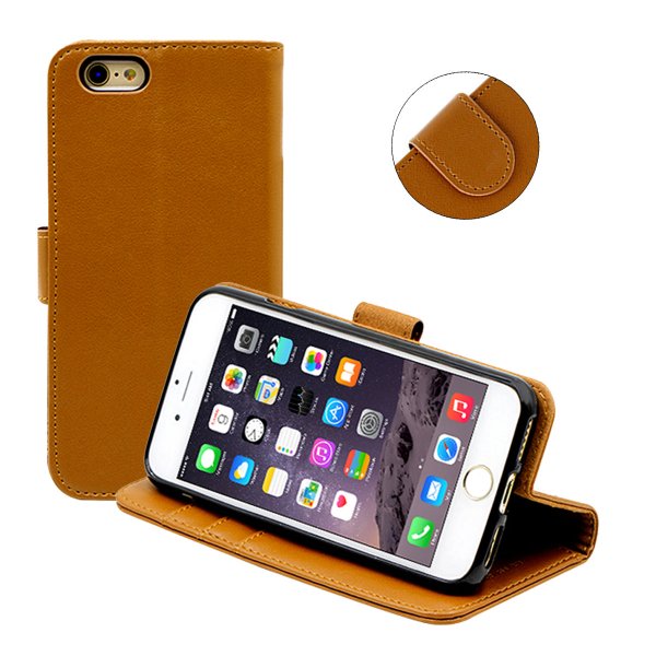 iPhone 6/6S Fodral med Stativ Brun