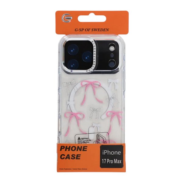 iPhone 17 Pro Max Skal Mönster MagSafe Rosett