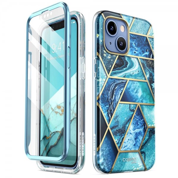 Supcase iPhone 14 Plus Skal Cosmo Blue Marble