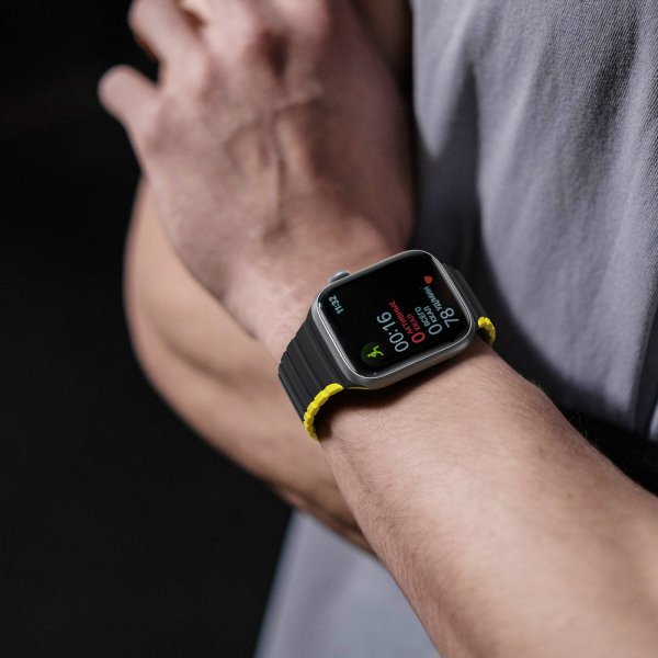 Dux Ducis Apple Watch 38/40/41/42mm Armband LD Series Svart Gul