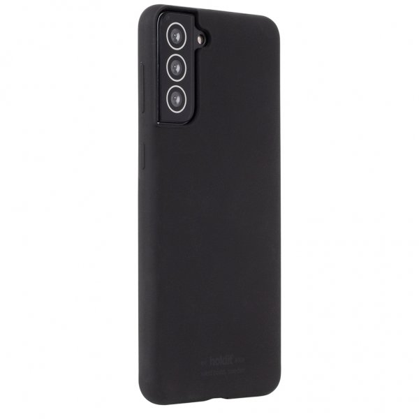 Holdit Samsung Galaxy S21 Plus Skal Silikon Svart