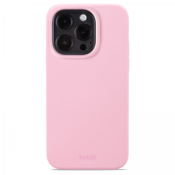 holdit iPhone 14 Pro Skal Silikon Rosa