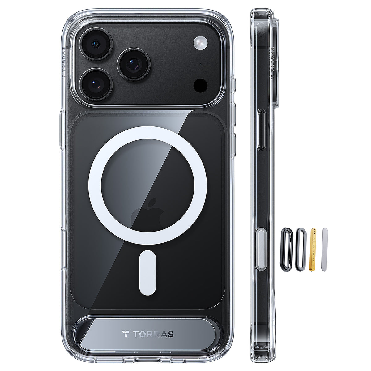 Torras iPhone 18 Pro Max Skal Ostand L1 Transparent