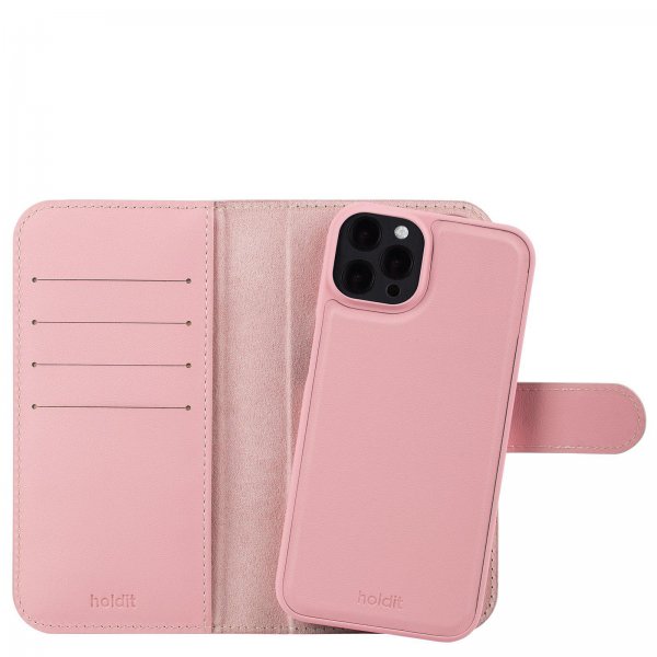 holdit iPhone 12/iPhone 12 Pro Fodral Wallet Case Magnet Plus Rosa