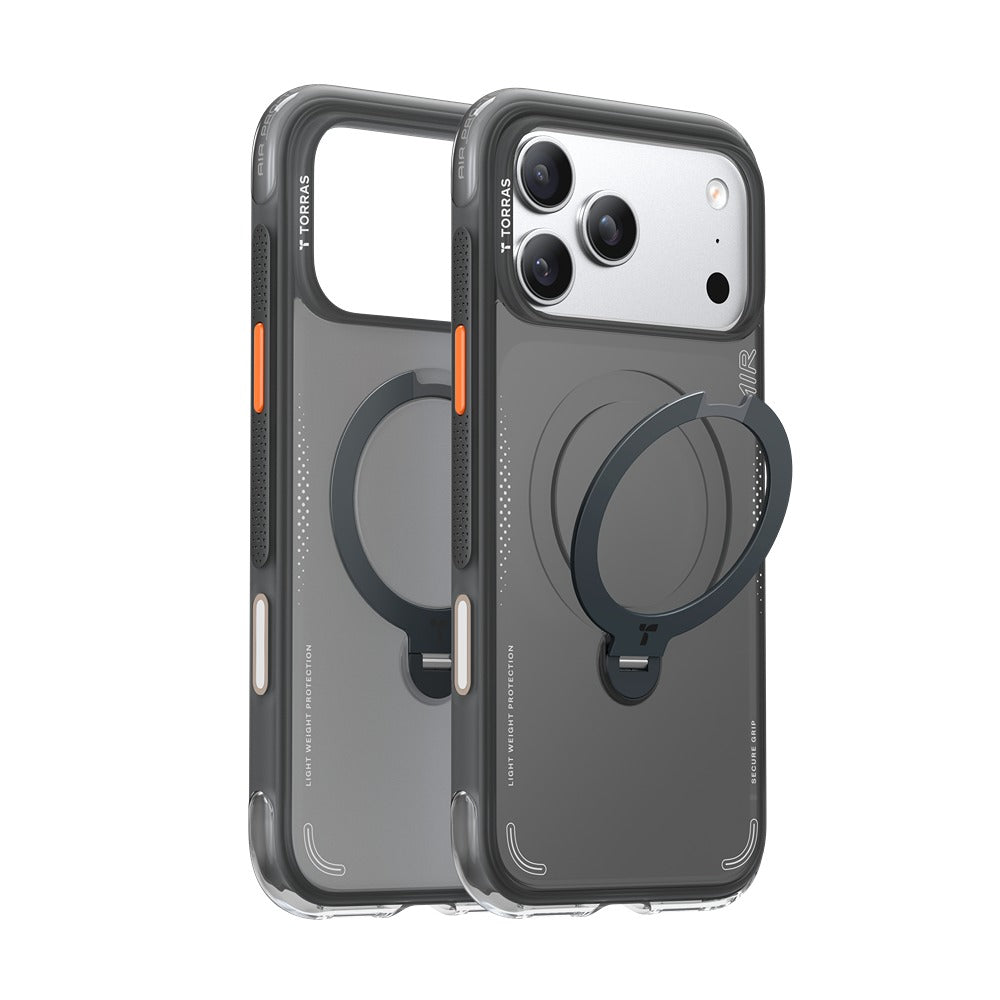 Torras iPhone 17 Pro Skal Ostand Q3 Air Shadow Black